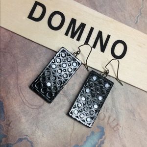 🎣Polka Dot domino earrings! Super light! Bunco